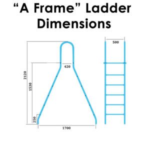 A Frame Pool Ladders Dimensions
