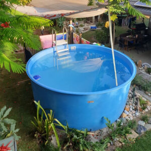 Poly Plunge Pool In Baclyard Setting