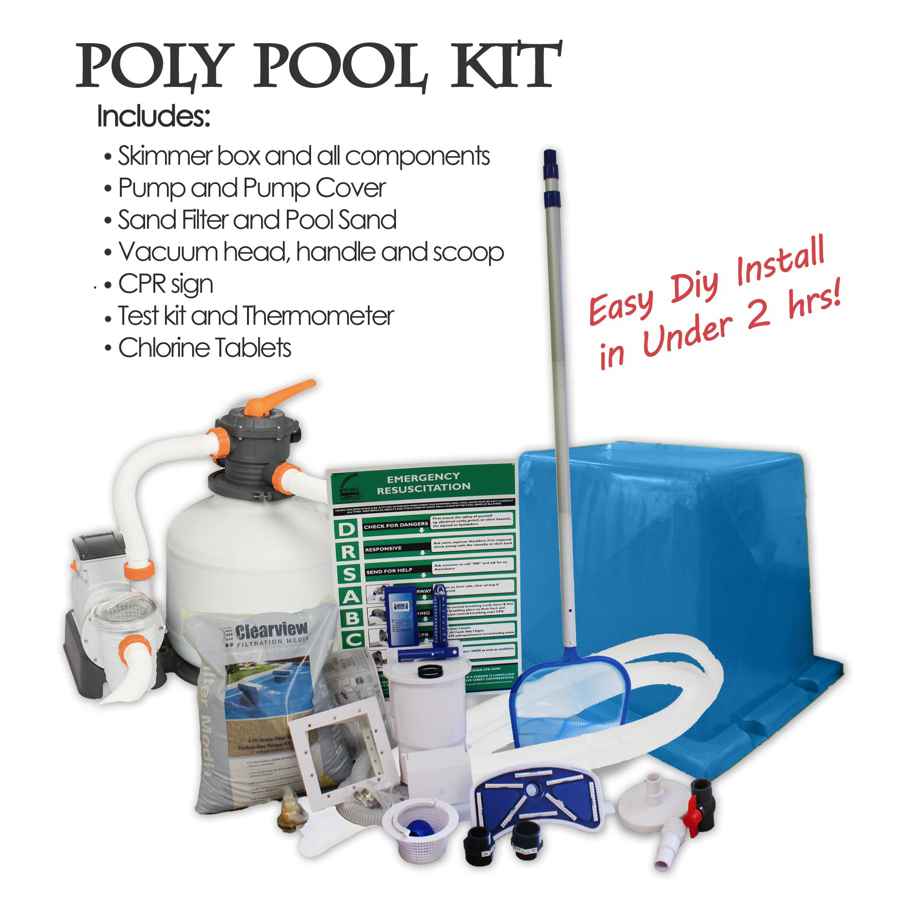 Poly Pool Filter Kit - Polyworld