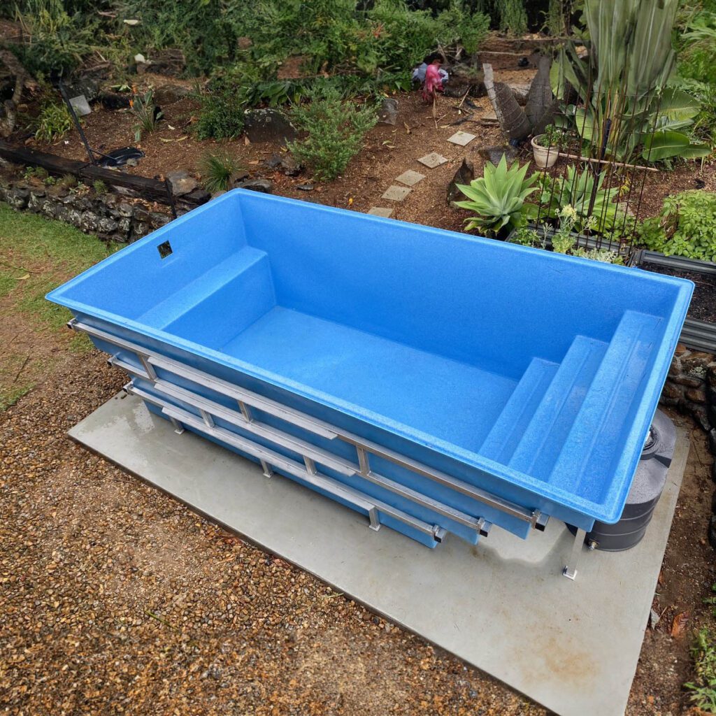 Rectangular Pool on a Concrete Slab