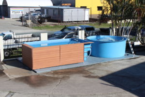 Rectangle Cruiser Pool on display