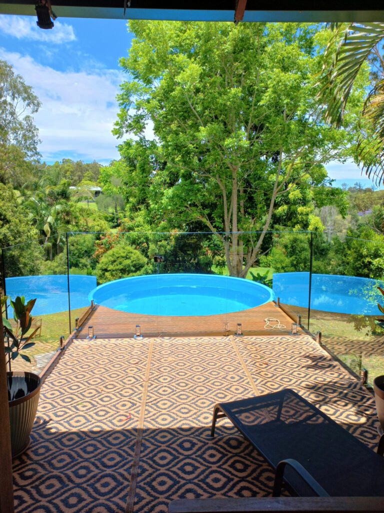 Clipper Freestanding pool with verdant green view