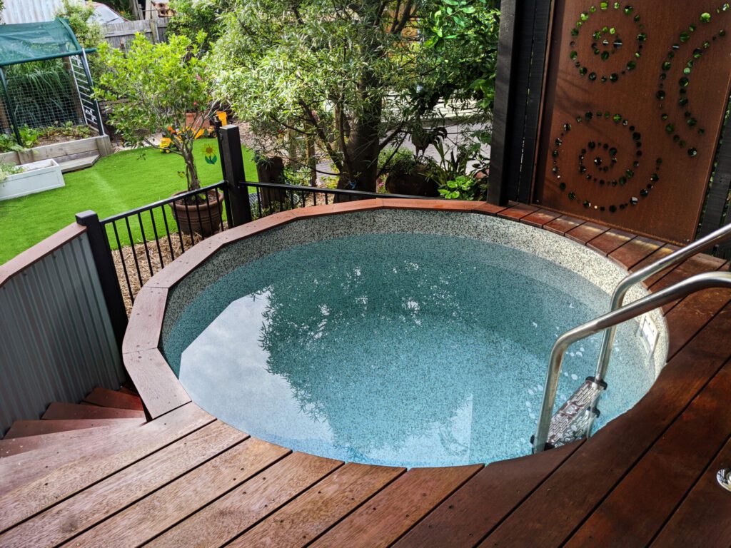 Tug Swimming Pool in Wooden deck