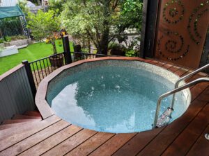 Tug Swimming Pool in Wooden deck
