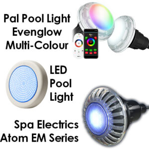 Poly Pool Lights - The Atom EM Light and Evenglow Multi-Colour