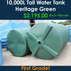 10,000L Heritage Green Water Tanks