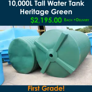 10,000L Heritage Green Water Tanks